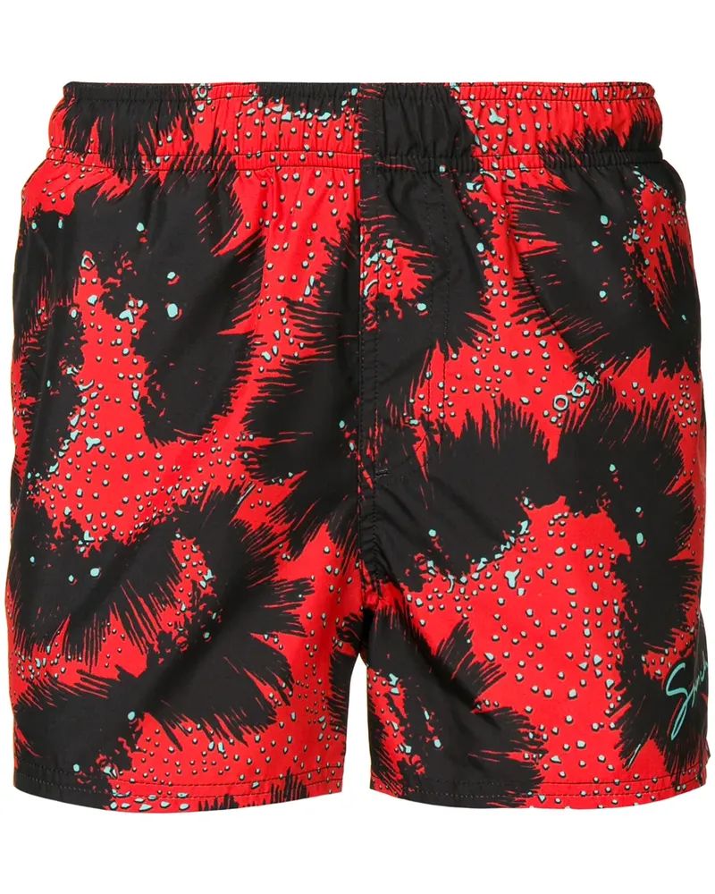 Givenchy Badeshorts mit abstraktem Print - Schwarz Schwarz