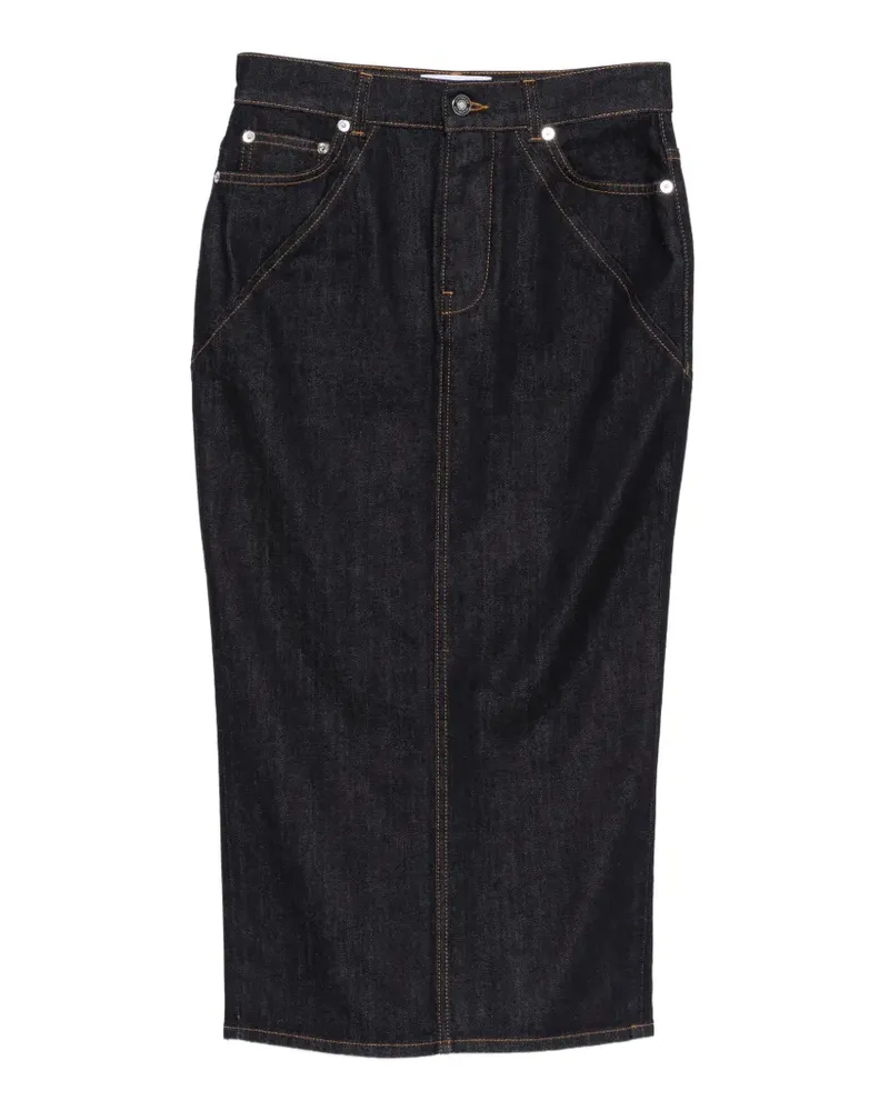 Givenchy seam midi skirt - Blau Blau