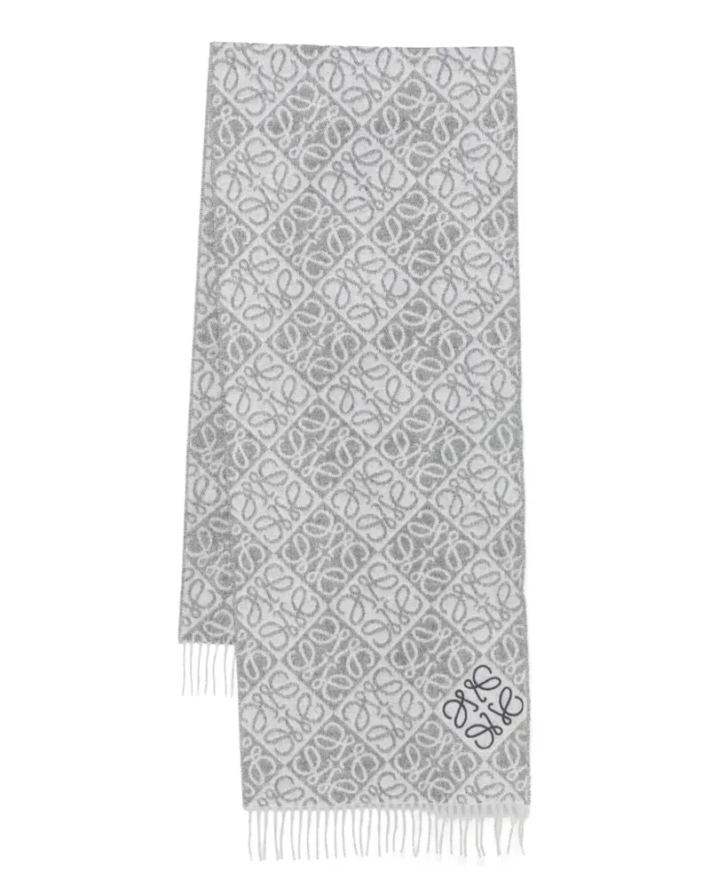 Loewe Anagram Schal - Grau Grau