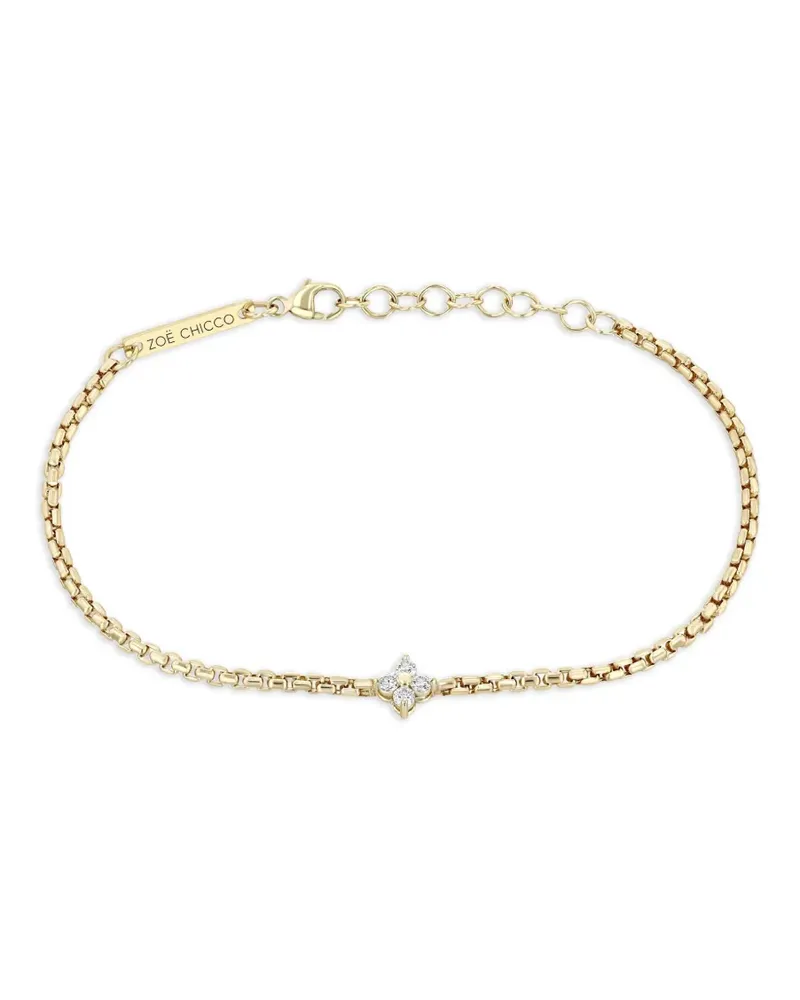 ZOË CHICCO 14kt Quad Gelbgoldarmband mit Diamant Gold