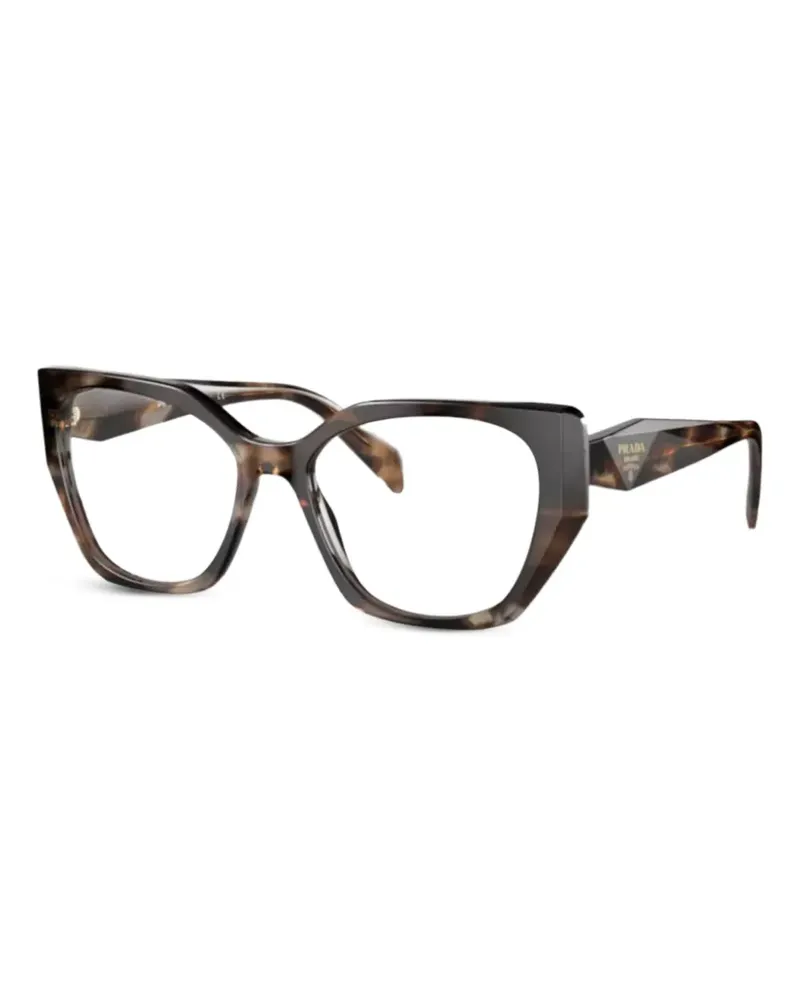 Prada Brille mit geometrischem Gestell - Braun Braun