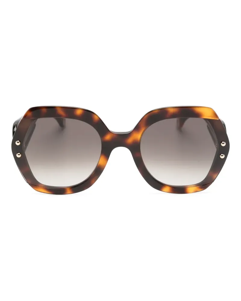 Carolina Herrera New York Oversized-Sonnenbrille in Schildpattoptik - Braun Braun