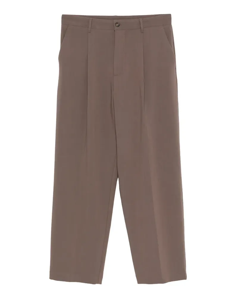 IMPERIAL pleated straight-leg trousers - Braun Braun
