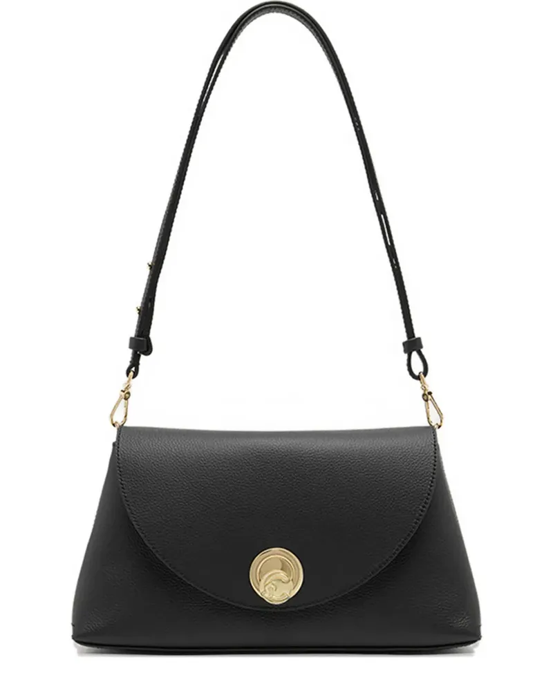 Coccinelle Mittelgroße Niki Schultertasche - Schwarz Schwarz