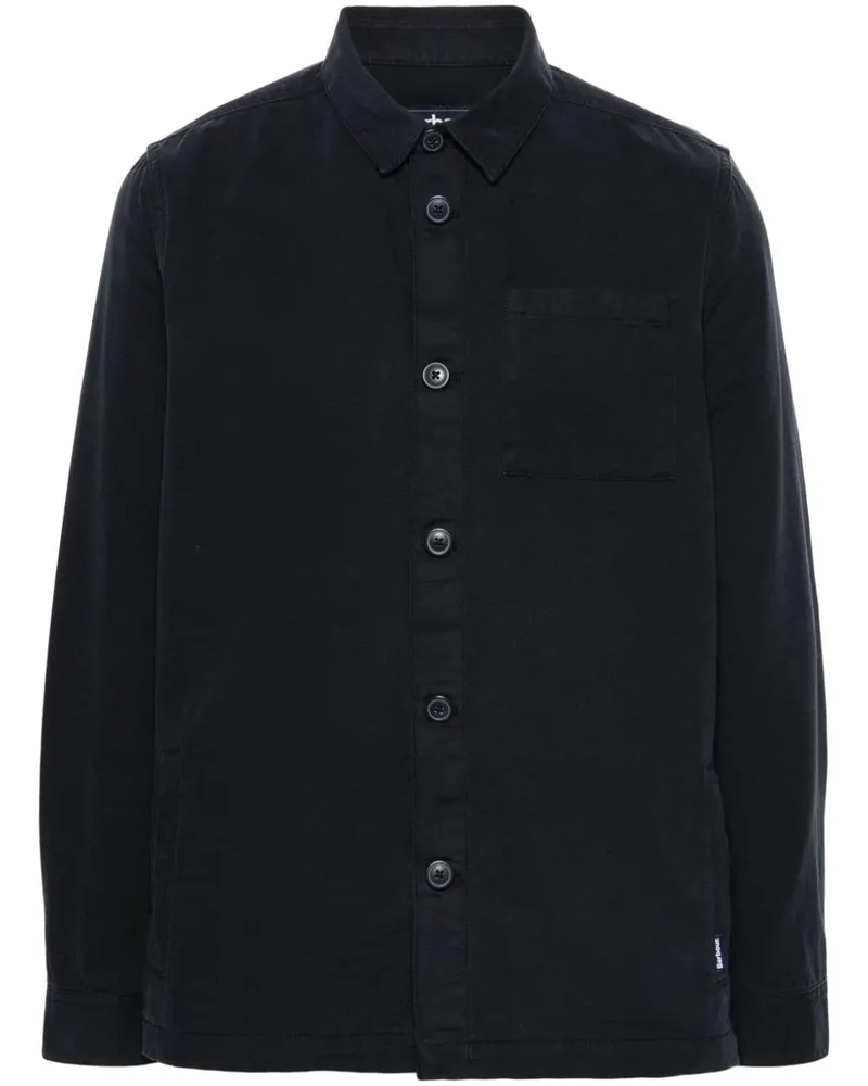 Barbour Hemd mit Logo-Etikett - Blau Blau