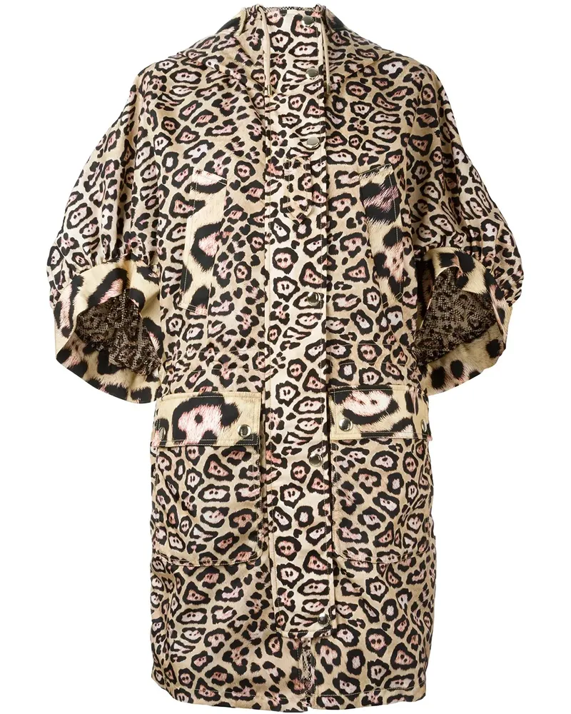 Givenchy Oversized-Mantel mit Leoparden-Print - Nude Nude
