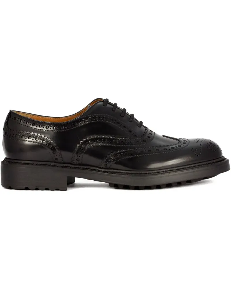 Doucal´s Oxford-Schuhe aus Leder - Schwarz Schwarz