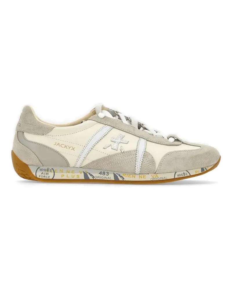 Premiata Jackyx suede-panelled sneakers - Weiß Weiß
