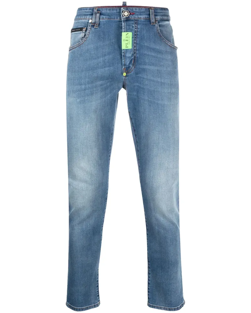 Philipp Plein Hexagon Skinny-Jeans - Blau Blau