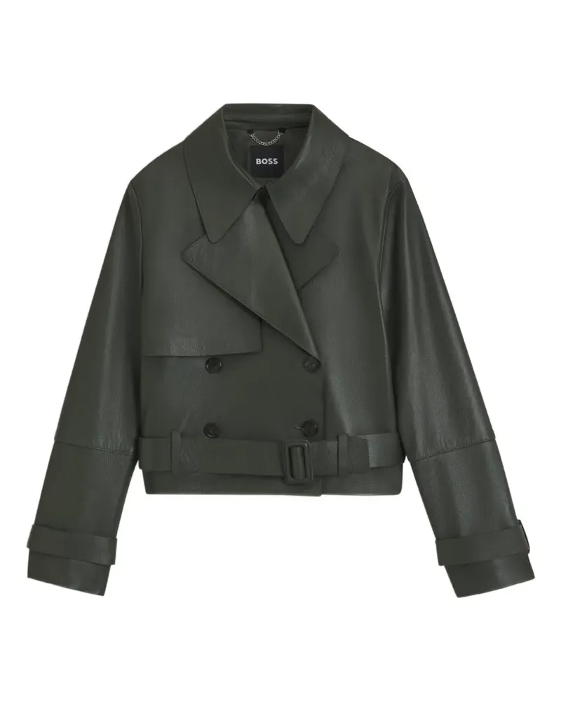 HUGO BOSS Cabanjacke mit Gürtel - Grün Grün