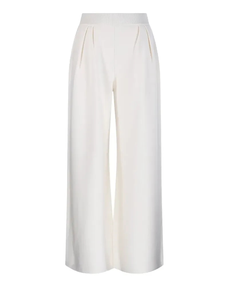 Max Mara Wide-Leg-Hose mit Bundfalten - Nude Nude