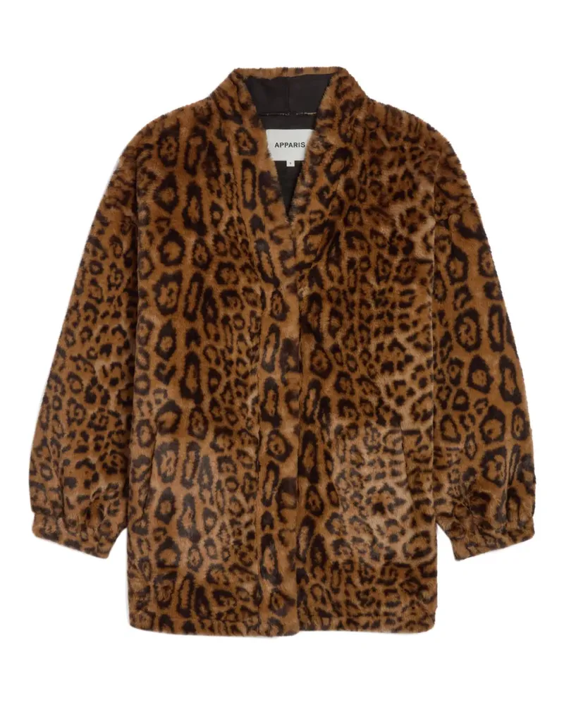 APPARIS Jane Mantel mit Leoparden-Print - Braun Braun