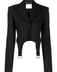 Blumarine Cropped-Blazer mit Schnallendetail Schwarz