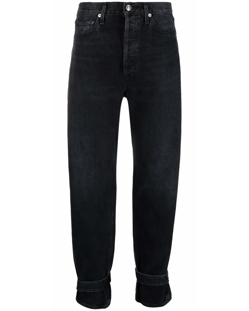 AGOLDE Jeans mit geradem Bein Schwarz