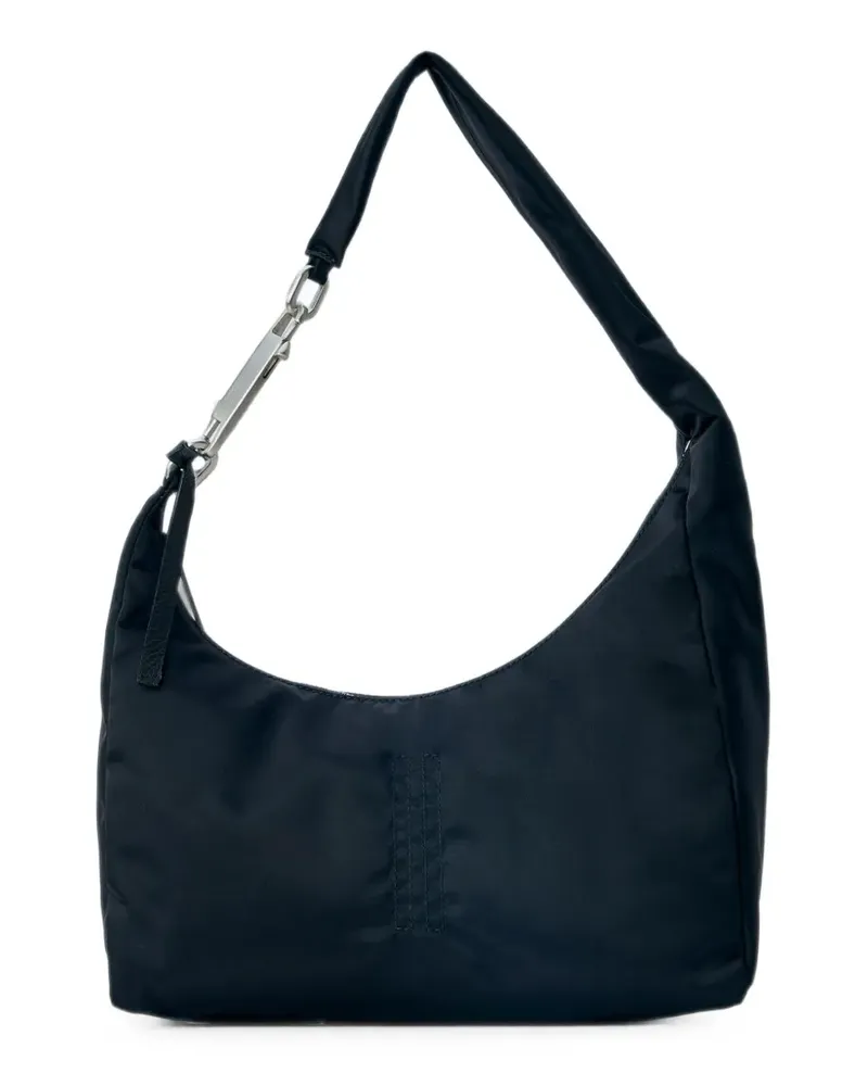 Rick Owens Kleine gebogene Gemini Schultertasche mit Satin-Finish - Schwarz Schwarz