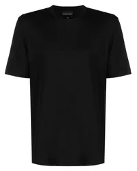 Emporio Armani T-Shirt mit Logo-Stickerei Schwarz