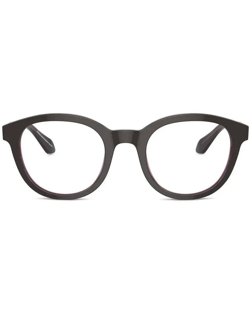 Giorgio Armani Brille mit rundem Gestell - Braun Braun