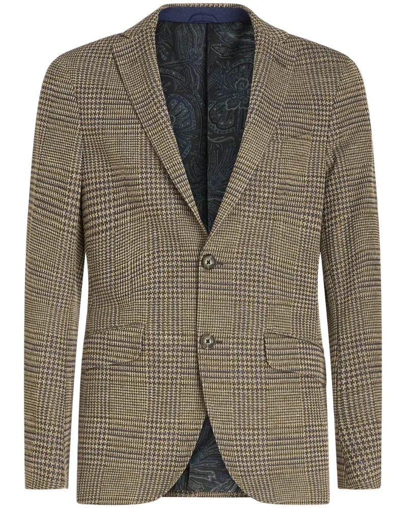 Etro Sakko mit Karomuster - Braun Braun