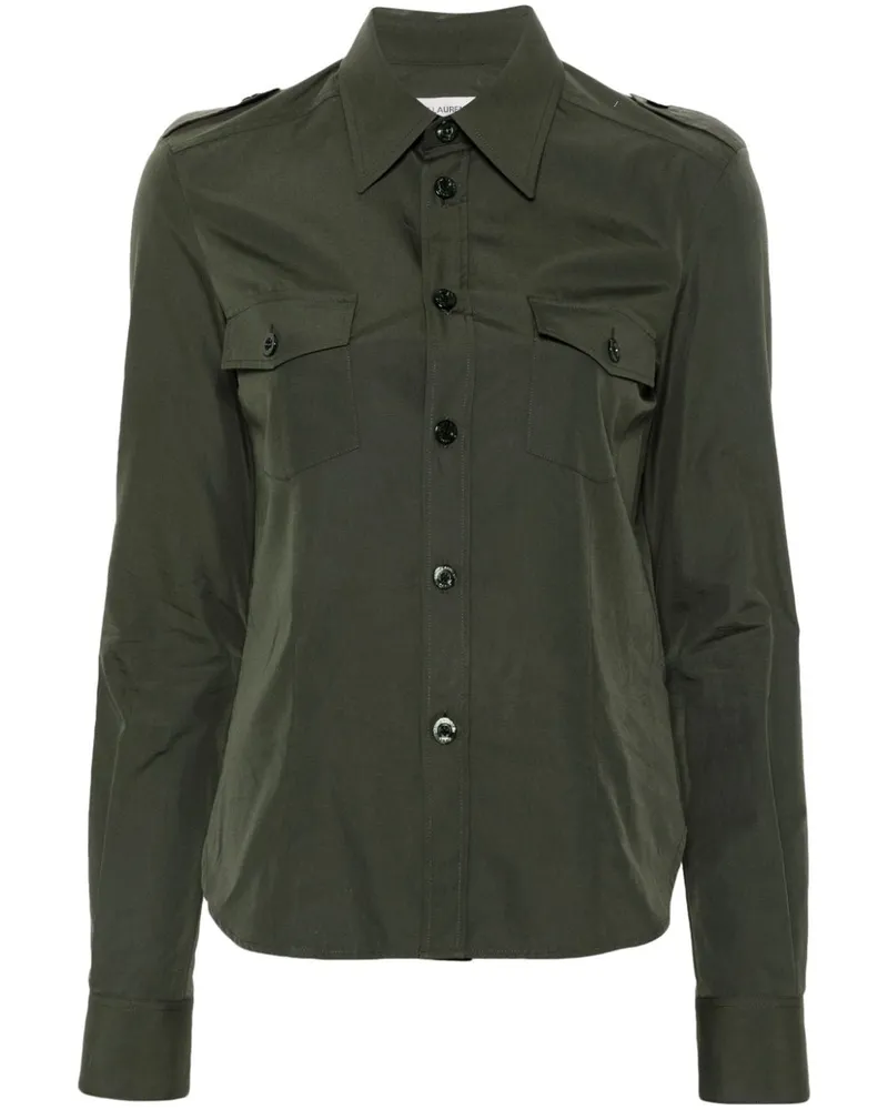 Saint Laurent Klassisches Hemd - Grün Grün