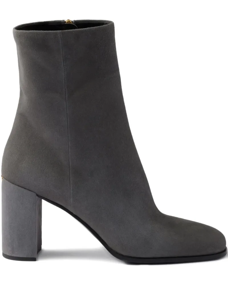 Prada Stiefel mit Blockabsatz 85mm - Grau Grau