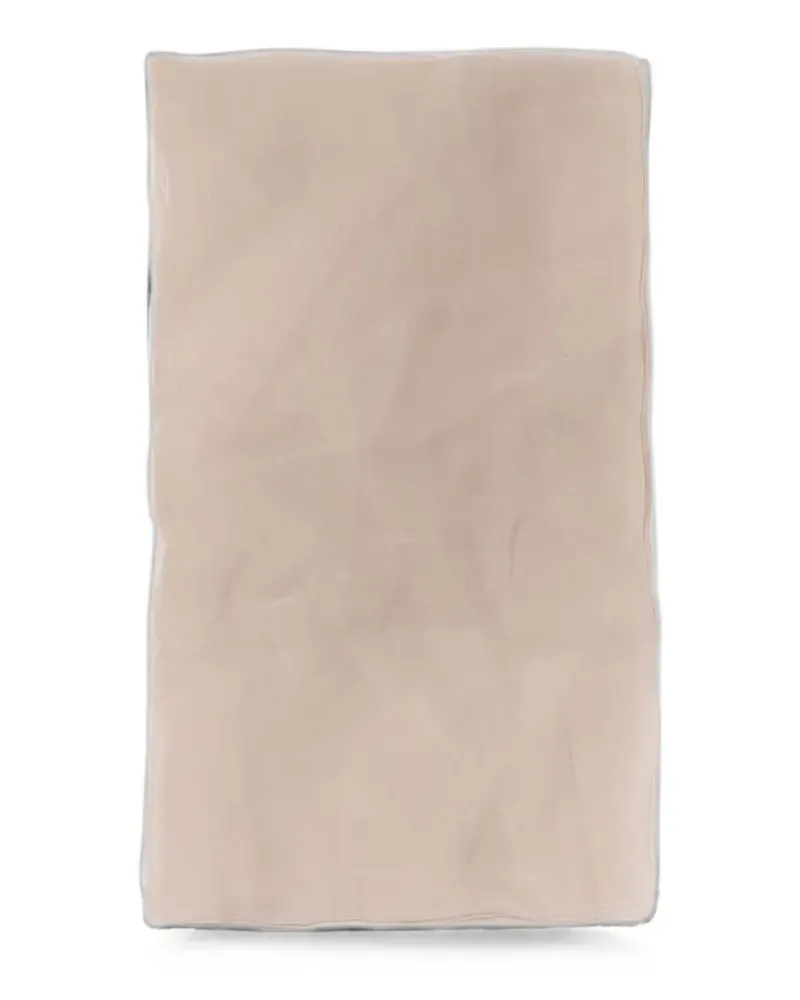 Alberta Ferretti silk chiffon scarf - Nude Nude