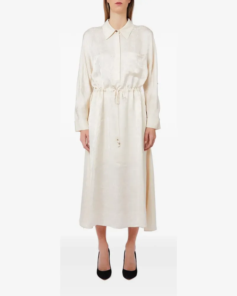 Liu Jo Jacquard-Midikleid mit Kordelzug - Nude Nude