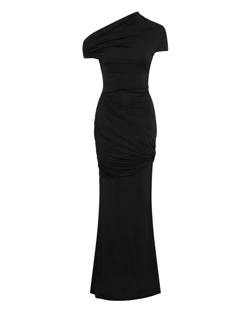 Paris Georgia Pascal One-Shoulder-Maxikleid - Schwarz Schwarz