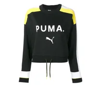 Sweatshirt mit Kordelzug - Schwarz