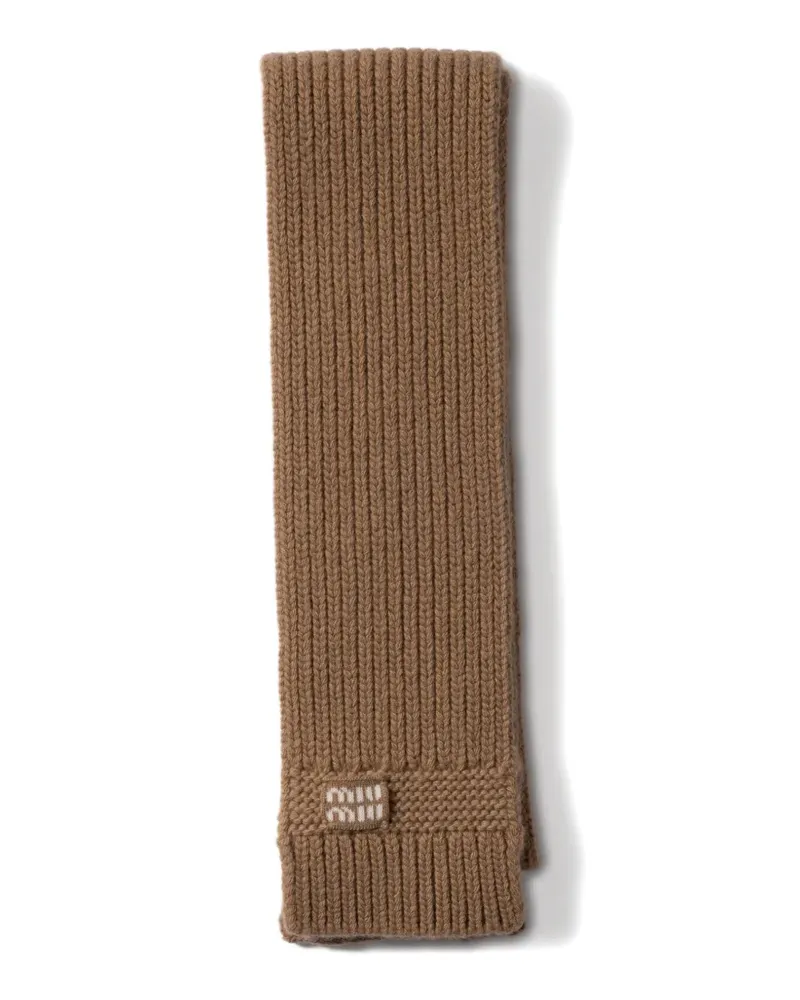 Miu Miu wool and cashmere scarf - Braun Braun