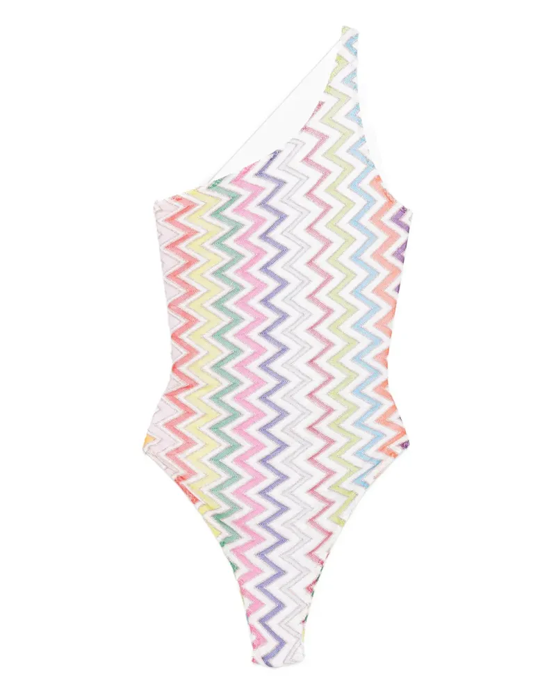 Missoni One-Shoulder-Badeanzug - Rosa Rosa