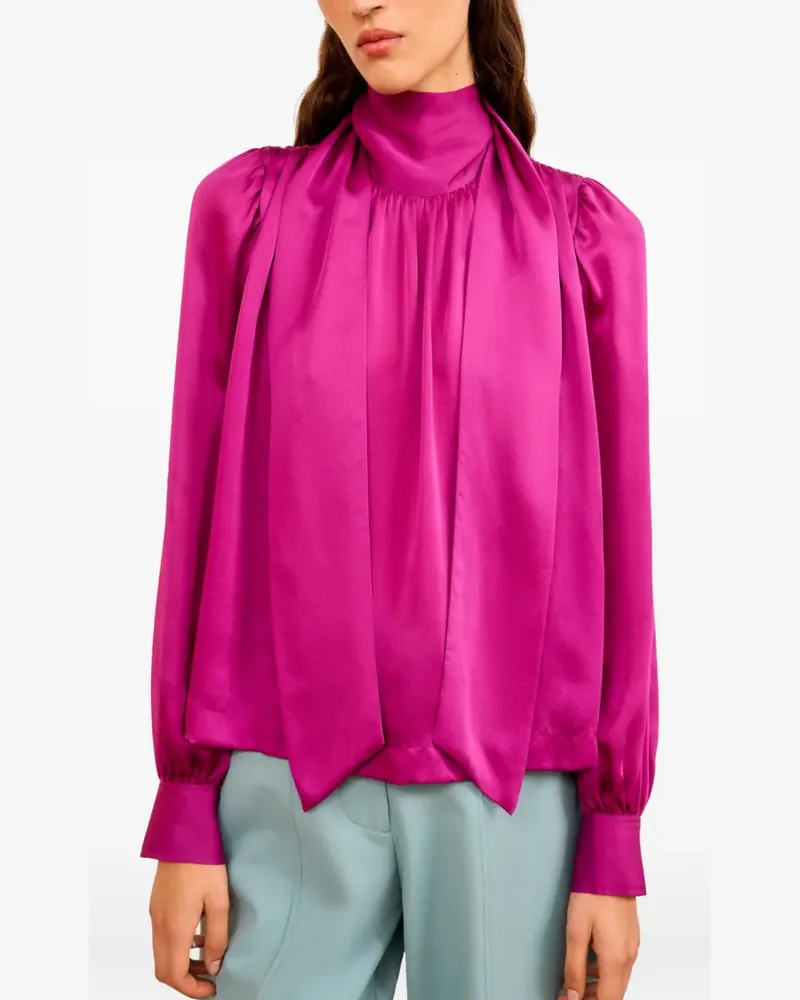 Ulla Johnson tie-neck blouse - Rosa Rosa