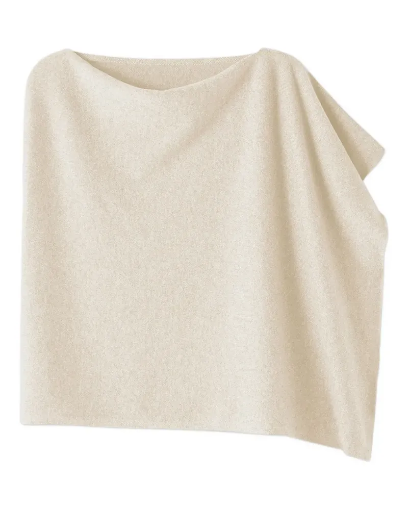 Eric Bompard cowl-neck cashmere poncho - Nude Nude