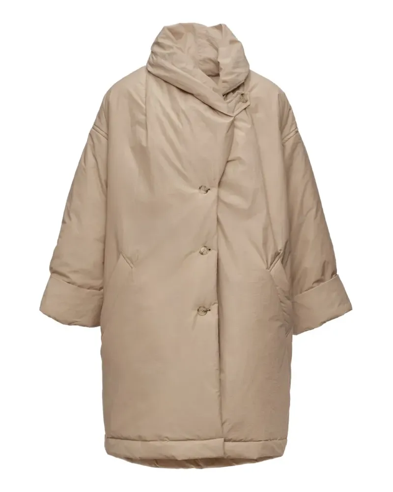 Magda Butrym padded high-neck coat - Nude Nude