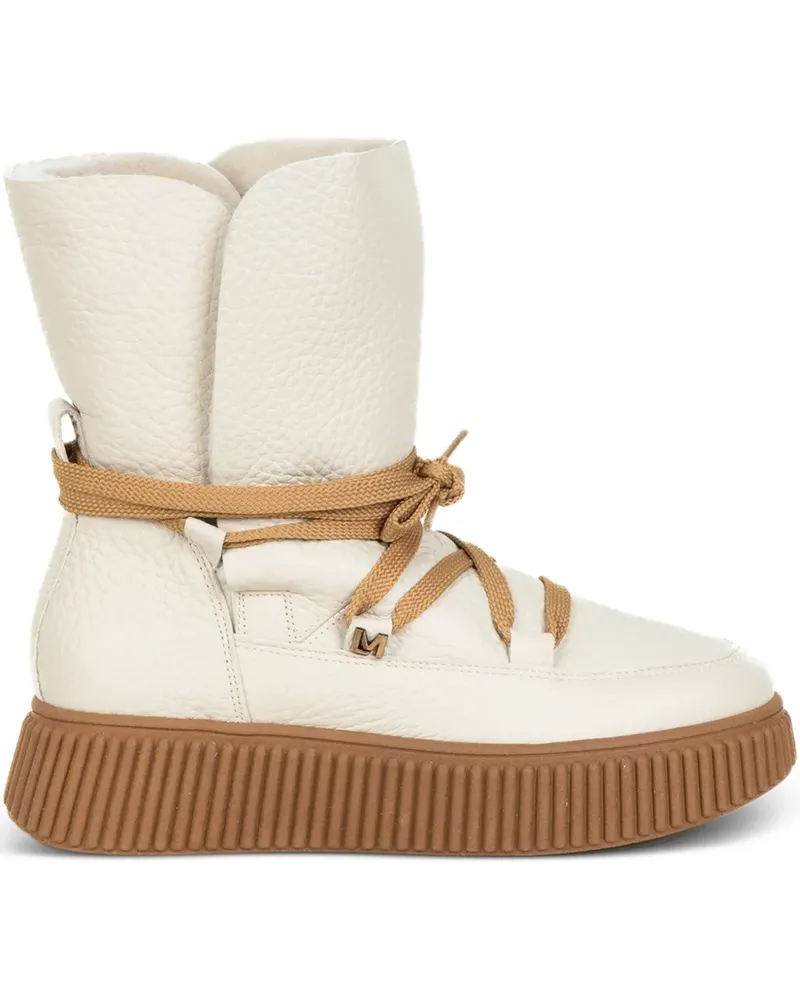 Lorenzo Mari Stiefel mit Schnürung - Nude Nude