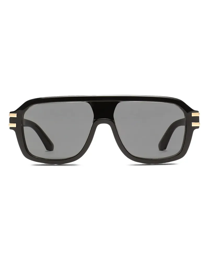 Dolce & Gabbana DG Griffe Sonnenbrille - Schwarz Schwarz
