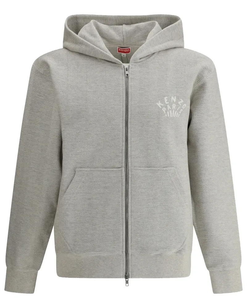 Kenzo Hoodie mit Logo-Print - Grau Grau