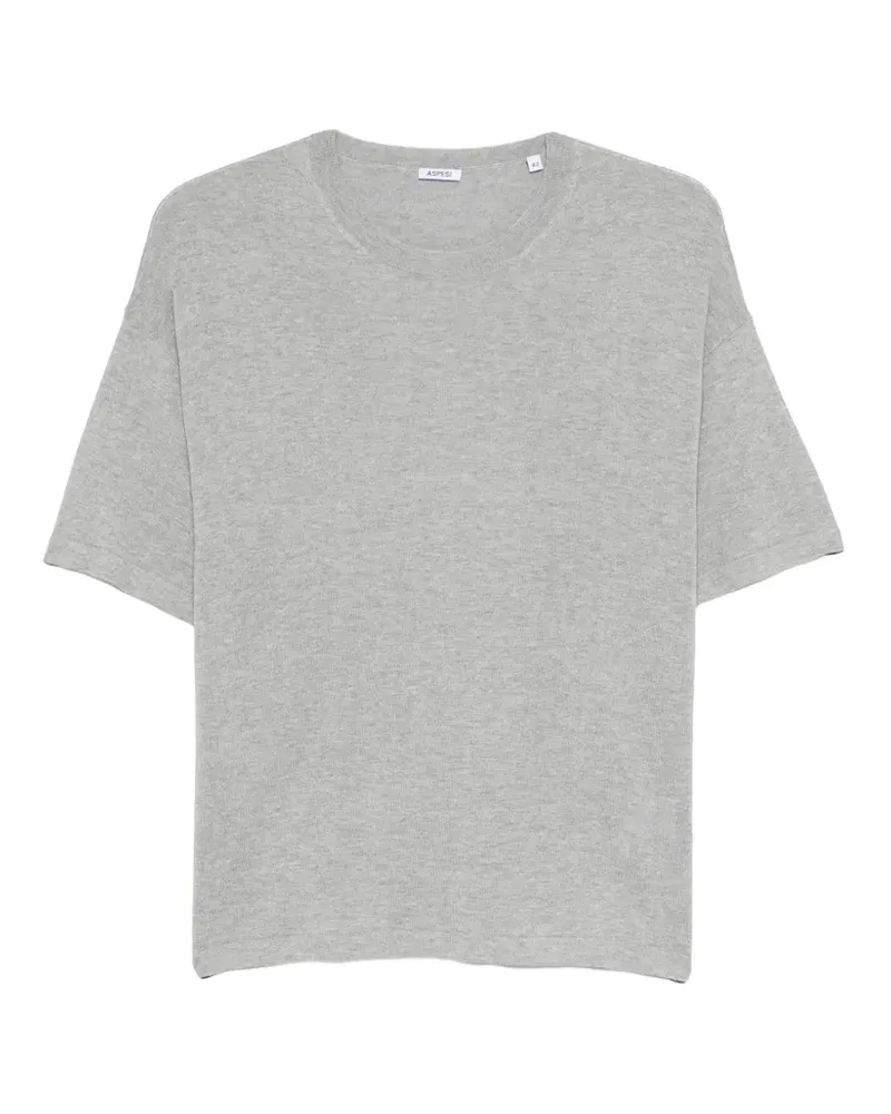 ASPESI T-Shirt mit rundem Ausschnitt - Grau Grau
