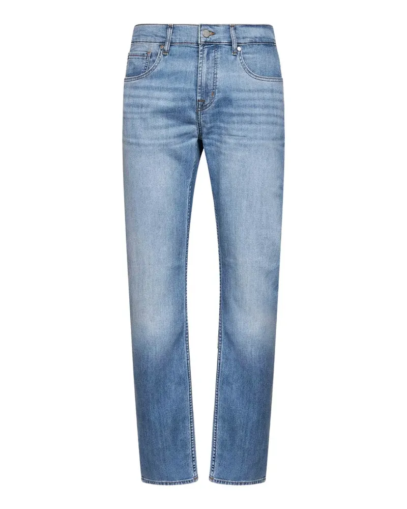 7 for all mankind faded-effect whiskered jeans - Blau Blau