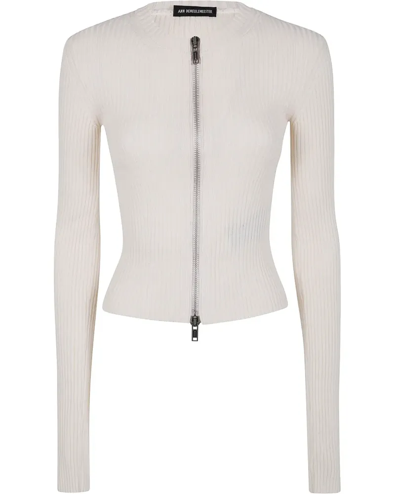 Ann Demeulemeester Terna Cardigan - Weiß Weiß