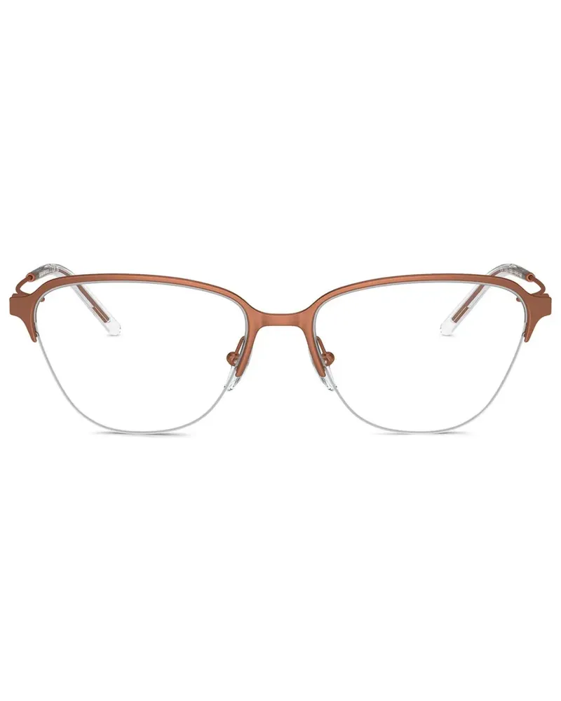 Emporio Armani Brille mit Cat-Eye-Gestell - Braun Braun