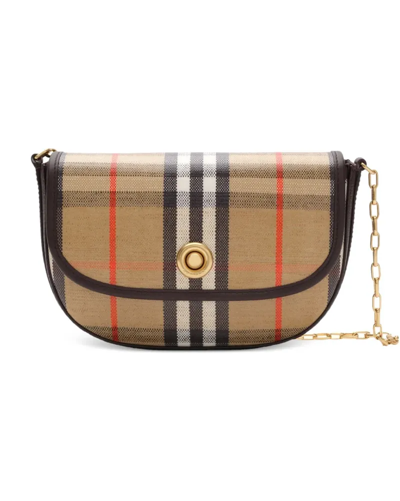 Burberry mini Highlands chain crossbody bag - Nude Nude