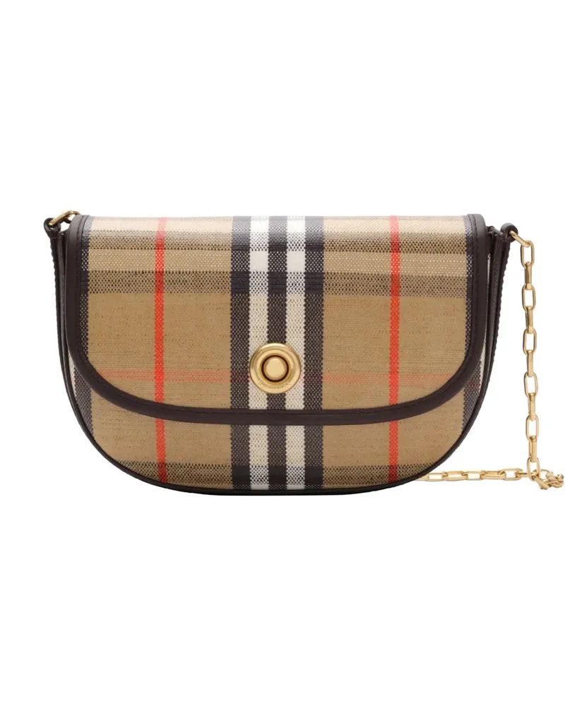 Burberry mini Highlands chain crossbody bag - Nude Nude