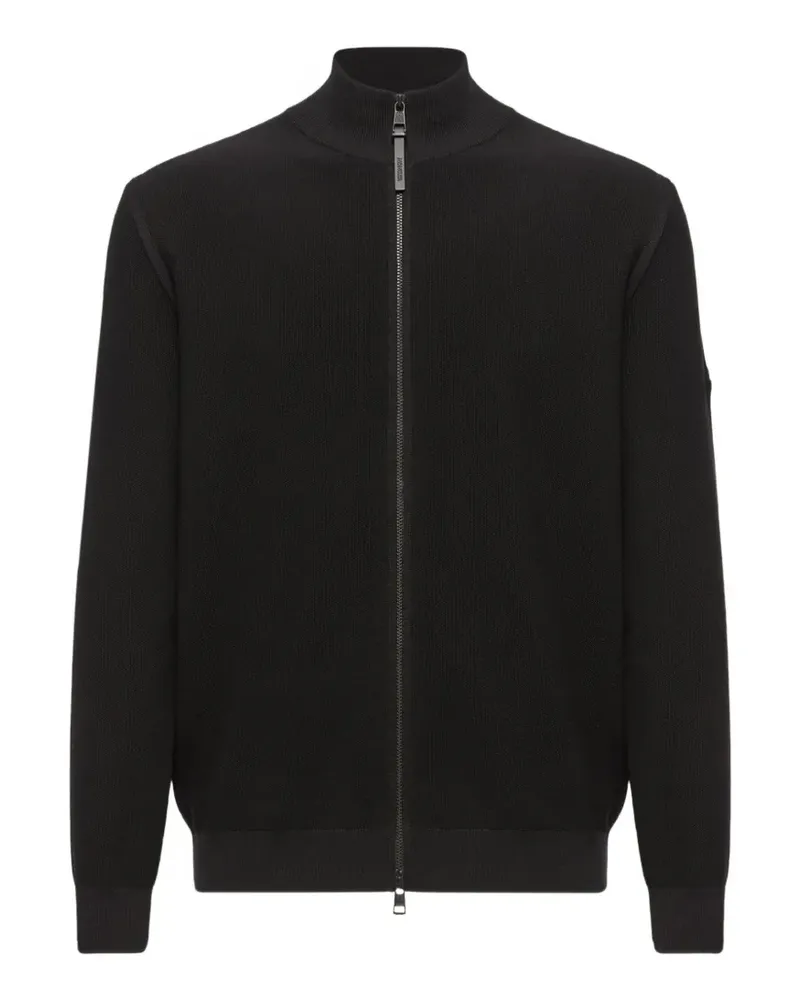 Moncler zip-up knitted sweater - Schwarz Schwarz