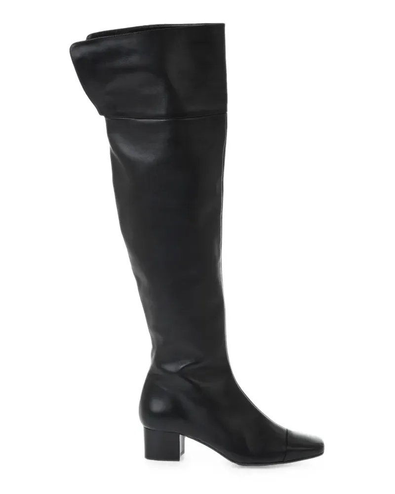 Carel Brigitte Overknee-Boots mit eckiger Kappe - Schwarz Schwarz