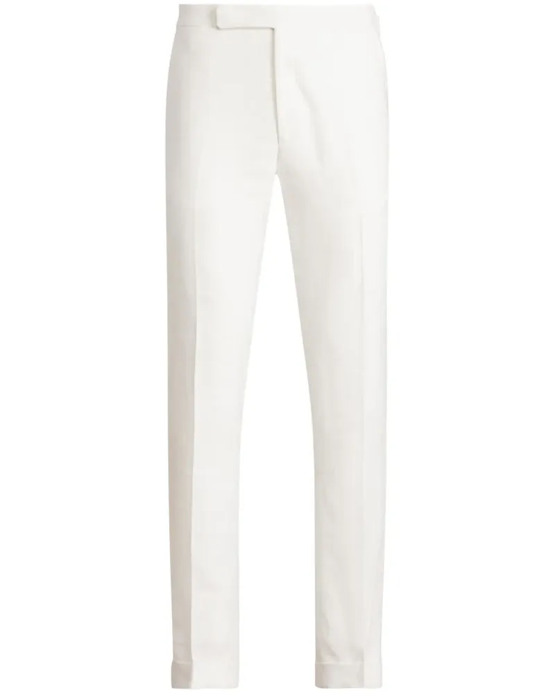 Ralph Lauren Hose aus Leinen - Weiß Weiß