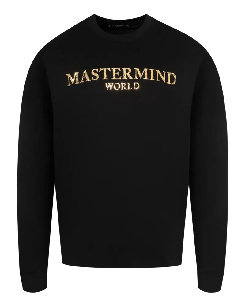 Mastermind World Mirror Logo Langarmshirt - Schwarz Schwarz