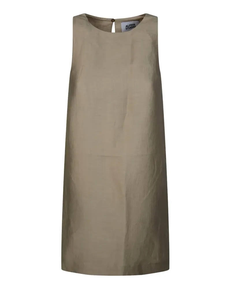 Alpha Studio sleeveless A-line mini dress - Nude Nude