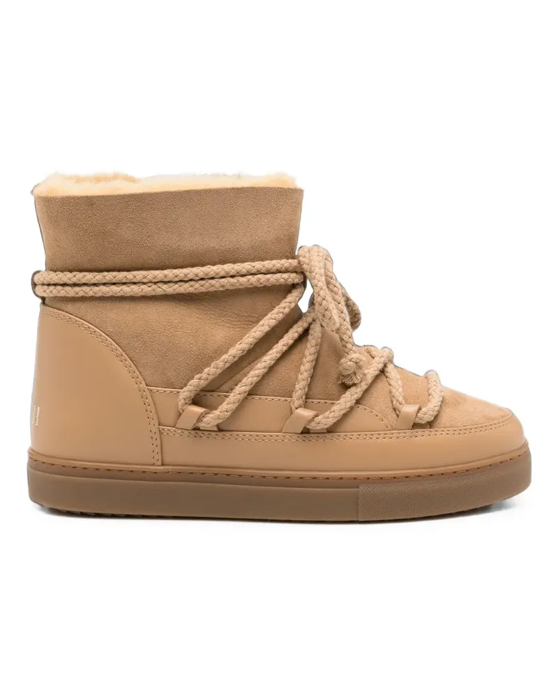 INUIKII Classic lace-up suede boots - Nude Nude