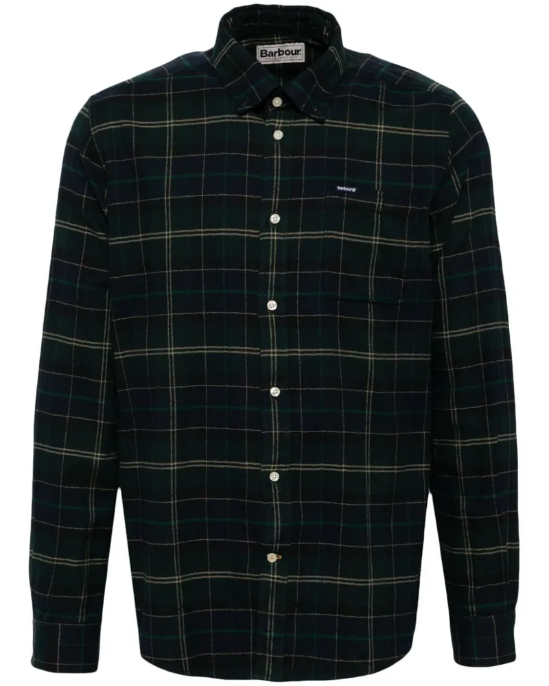 Barbour Hemd mit Karomuster - Grün Grün