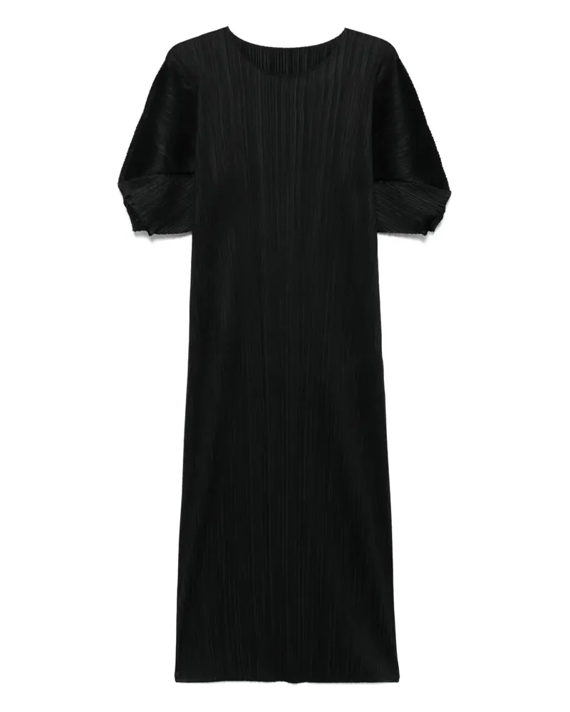 Issey Miyake Monthly Colors: April Midikleid - Schwarz Schwarz